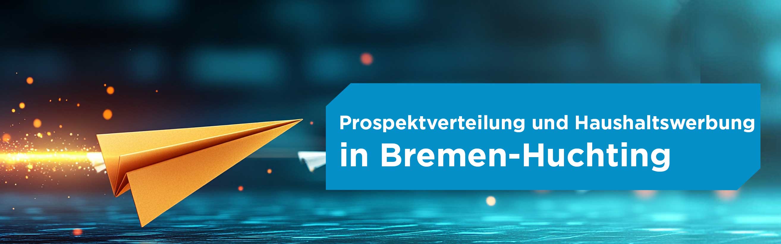 Papierflieger für Prospektverteilung in Bremen-Huchting