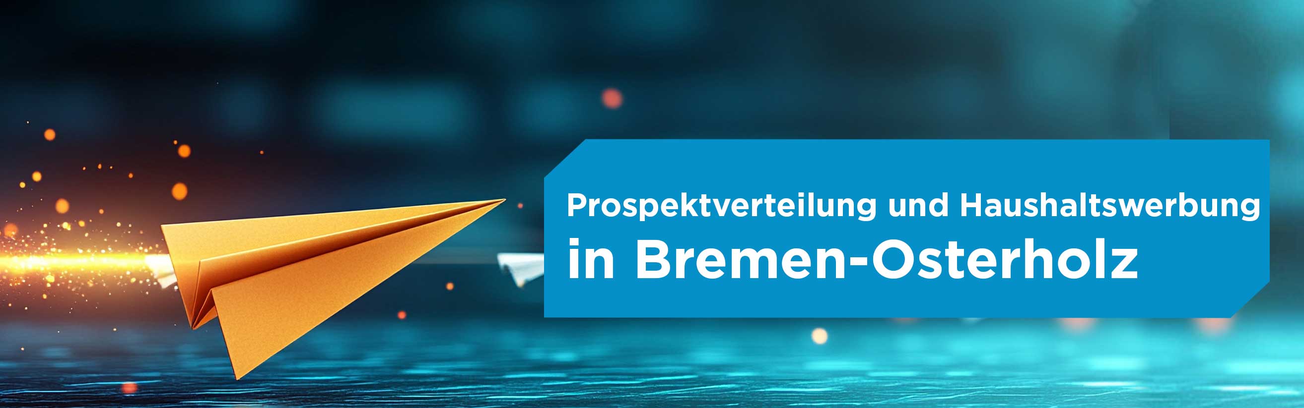 Papierflieger für Prospektverteilung in Bremen-Osterholz