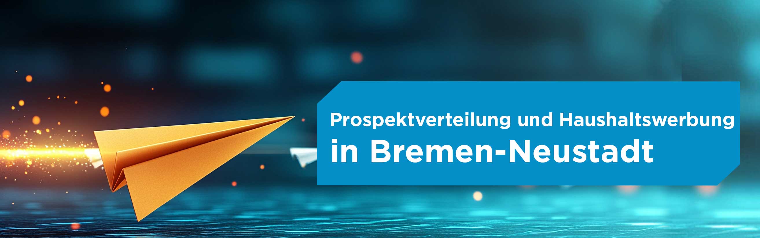 Papierflieger für Prospektverteilung in Bremen-Neustadt