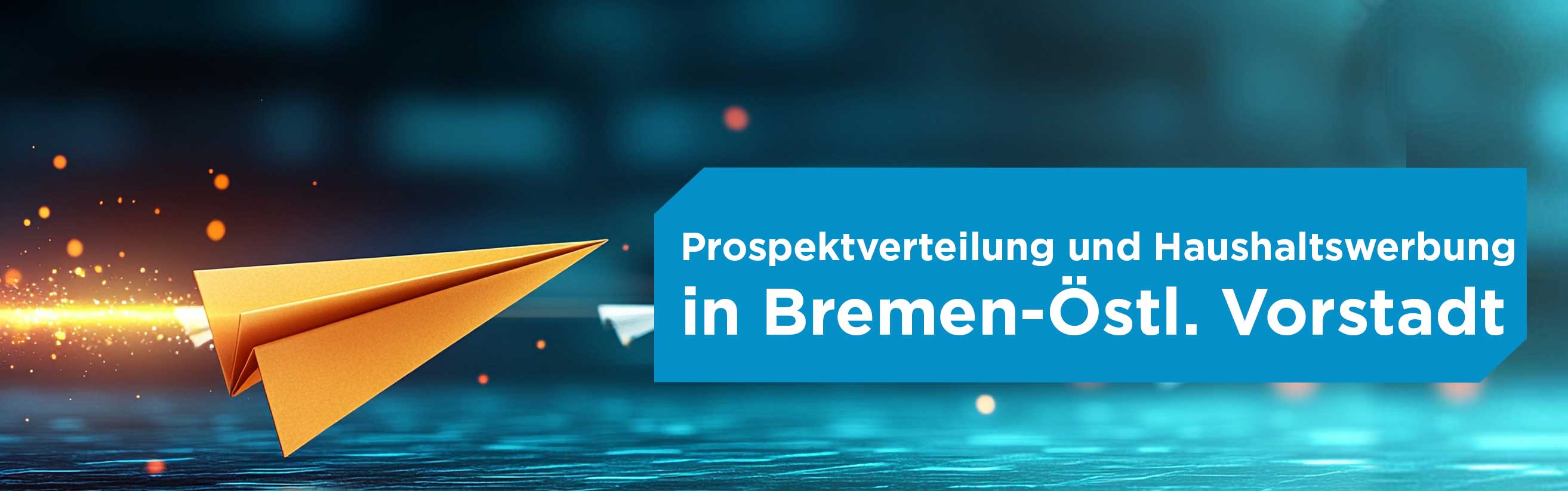 Papierflieger für Prospektverteilung in Bremen-Östliche Vorstadt