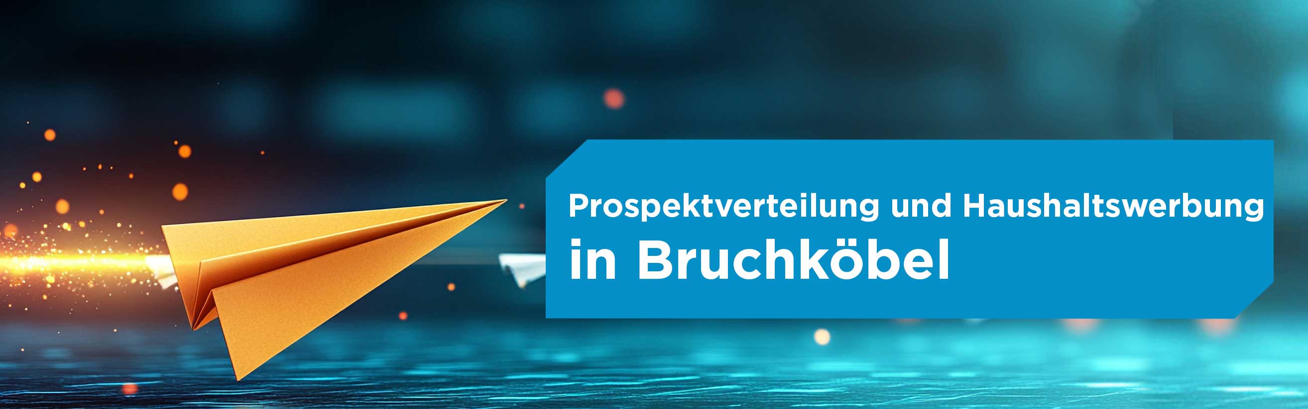 Papierflieger für Prospektverteilung in Bruchköbel 