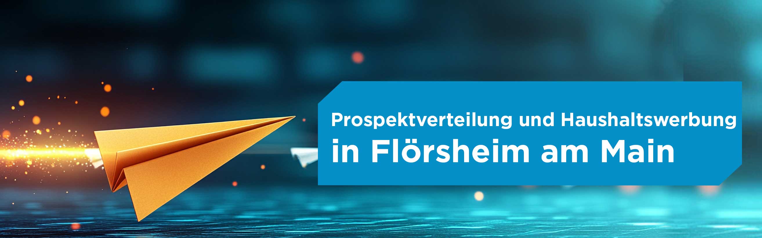 Papierflieger für Prospektverteilung in Flörsheim am Main 