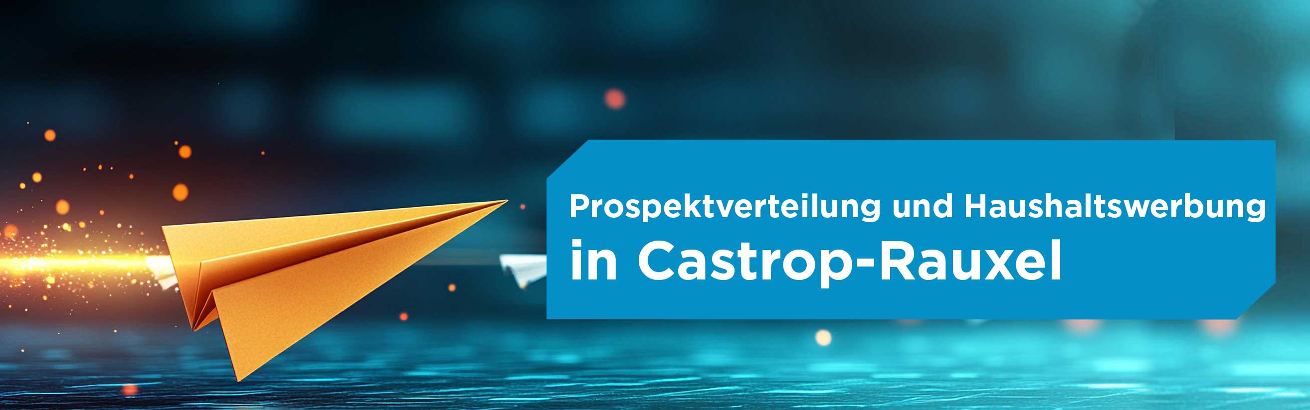 Papierflieger für Prospektverteilung in Castrop-Rauxel