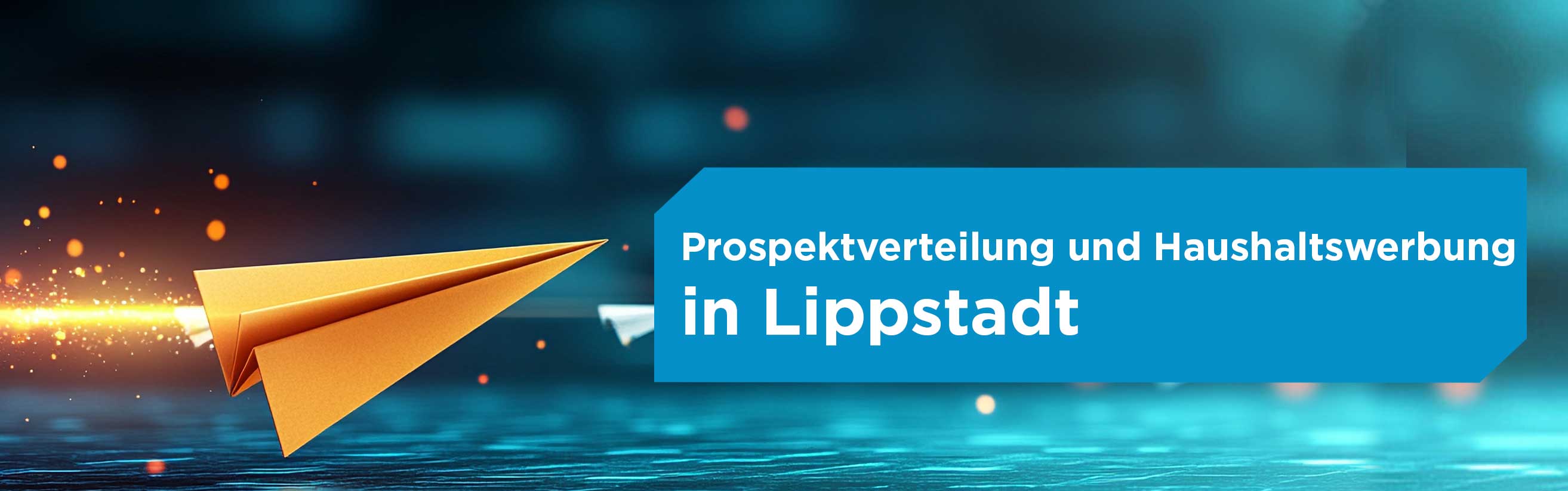 Papierflieger für Prospektverteilung in Lippstadt