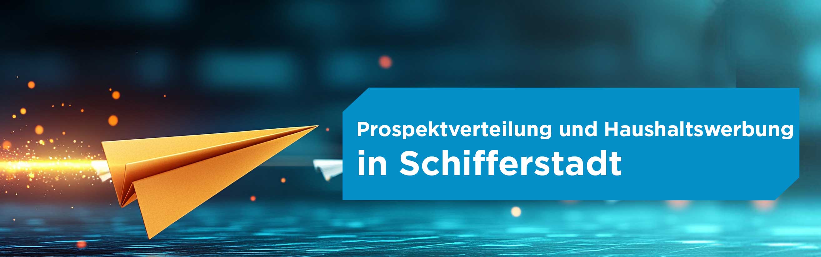 Papierflieger für Prospektverteilung in Schifferstadt